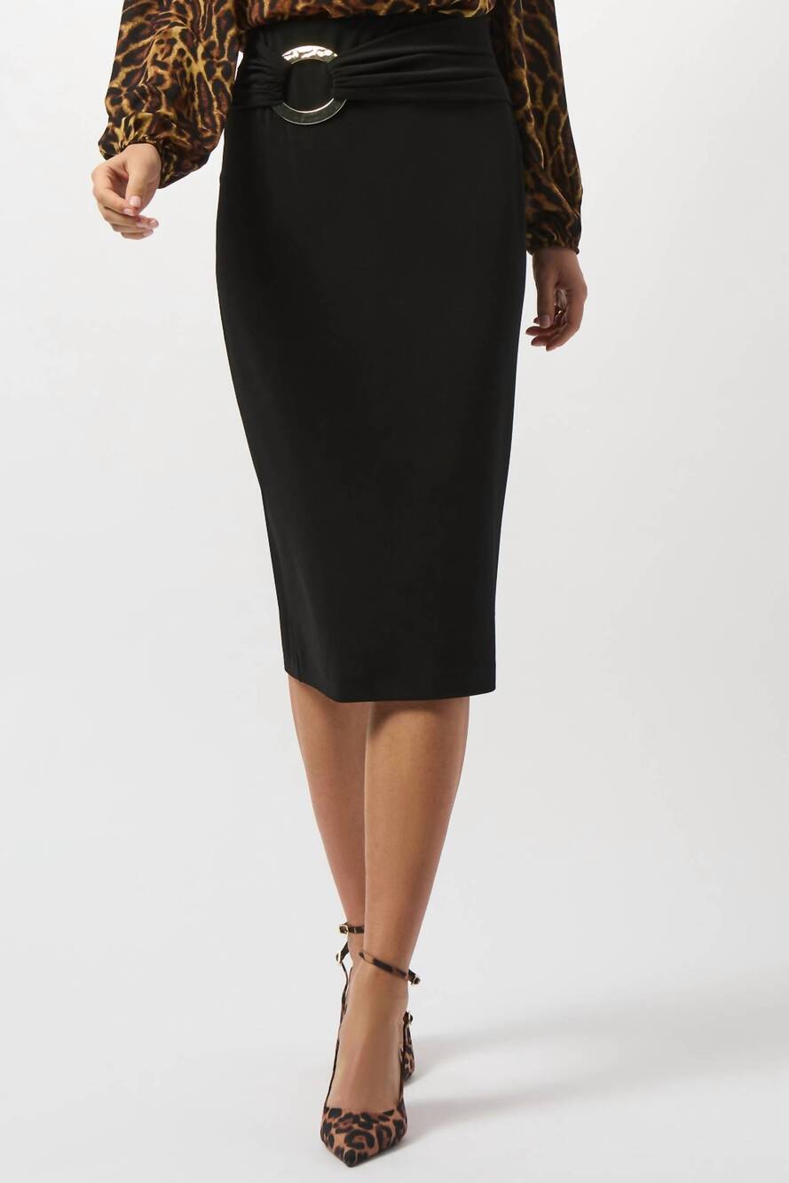 NEW JOSEPH RIBKOFF elegant high-waist pencil skirt in black